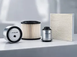 K&N air filter pleated media